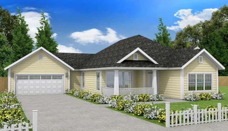 Full Rendering for House Plan #243530