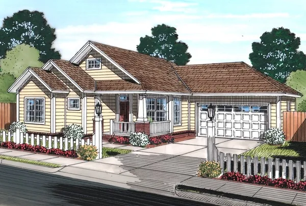 Full Rendering for House Plan #246530