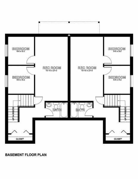 Basement Plan for House Plan #195259