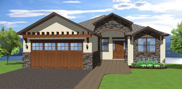 Full Rendering for House Plan #195333