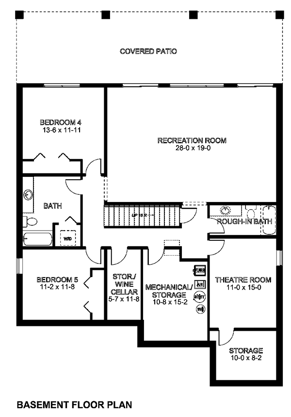 Basement Plan for House Plan #195333
