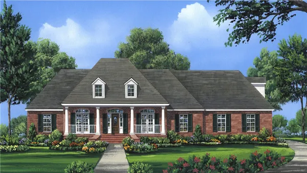 Full Rendering for House Plan #214272