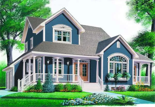Full Rendering for House Plan #143183