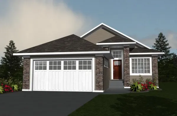Full Rendering for House Plan #555241