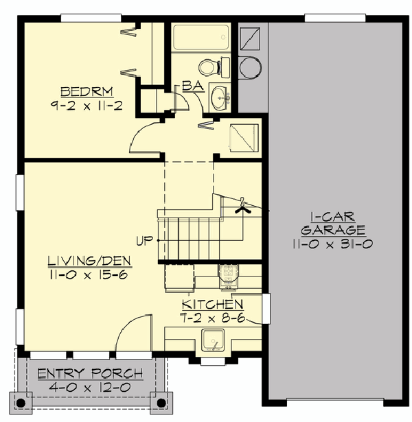 Main Floor Plan for House Plan #331097