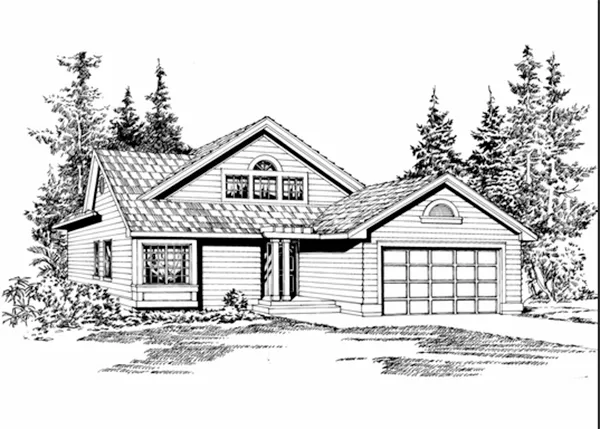 Full Rendering for House Plan #332055