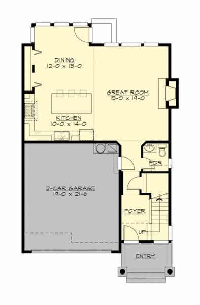 Main Floor Plan for House Plan #330191