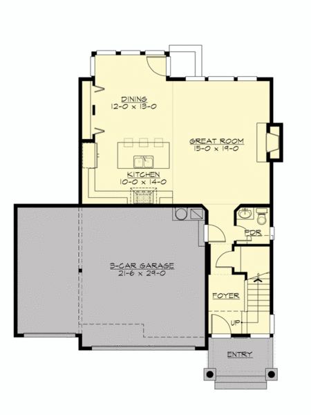 Main Floor Plan for House Plan #333191