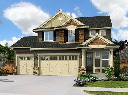 Full Rendering for House Plan #333191