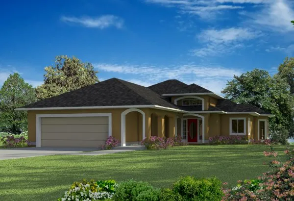 Full Rendering for House Plan #573100