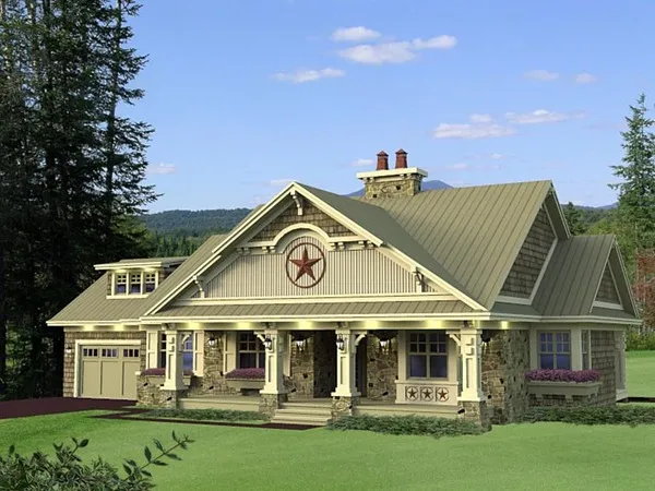 Full Rendering for House Plan #280291