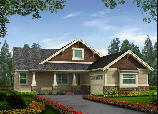 Full Rendering for House Plan #332671