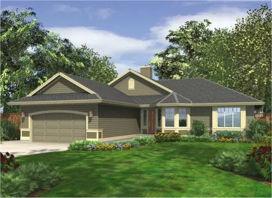 Full Rendering for House Plan #330661
