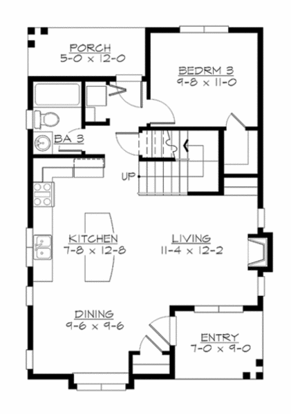 Main Floor Plan for House Plan #334341