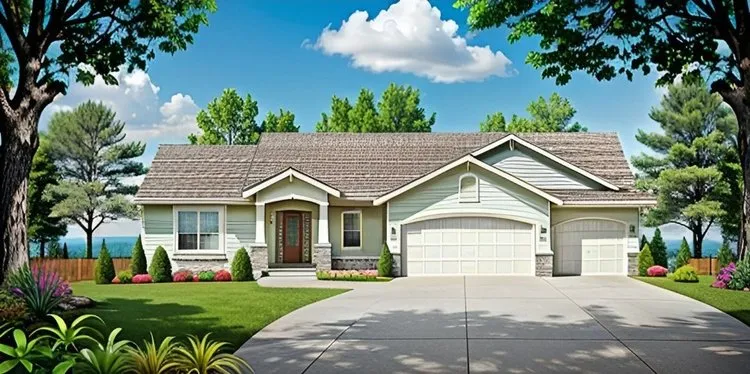Full Rendering for House Plan #357141