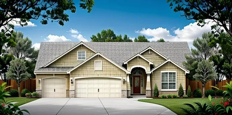 Full Rendering for House Plan #359841