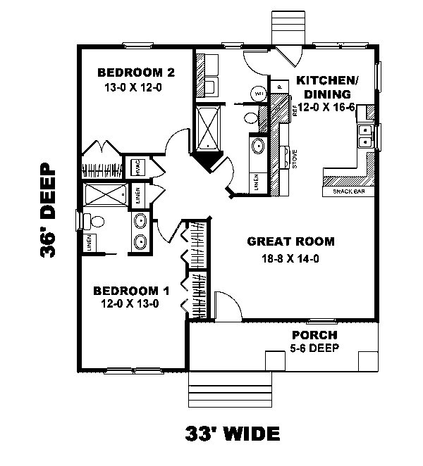Main Floor Plan for House Plan #430801