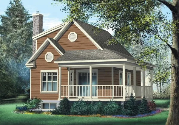 Full Rendering for House Plan #171126