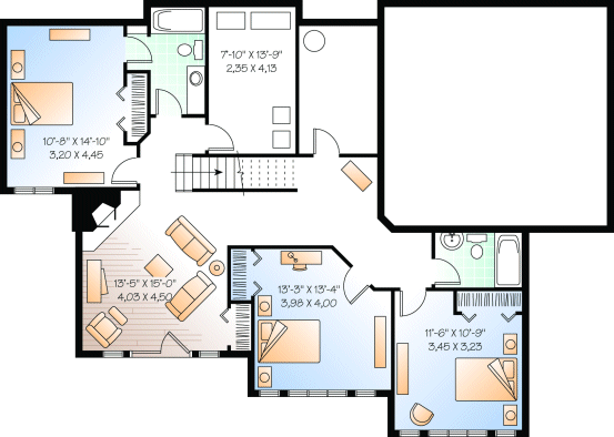 Basement Plan for House Plan #146193