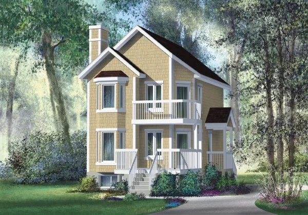 Full Rendering for House Plan #171562