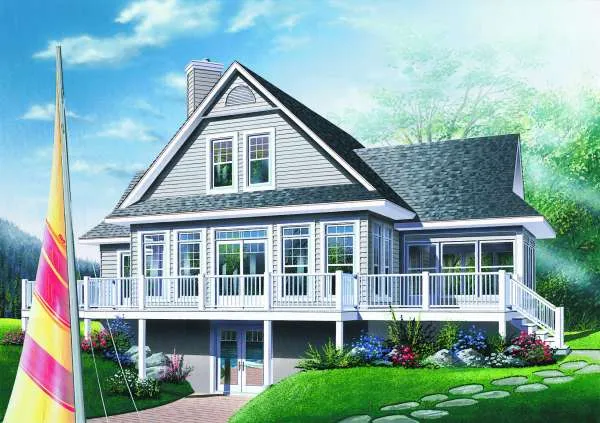 Full Rendering for House Plan #144193