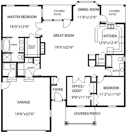 Main Floor Plan for House Plan #503071