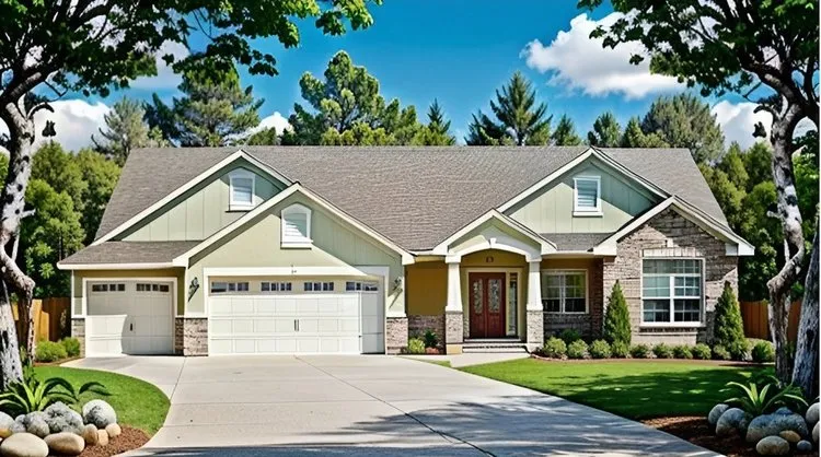 Full Rendering for House Plan #357251