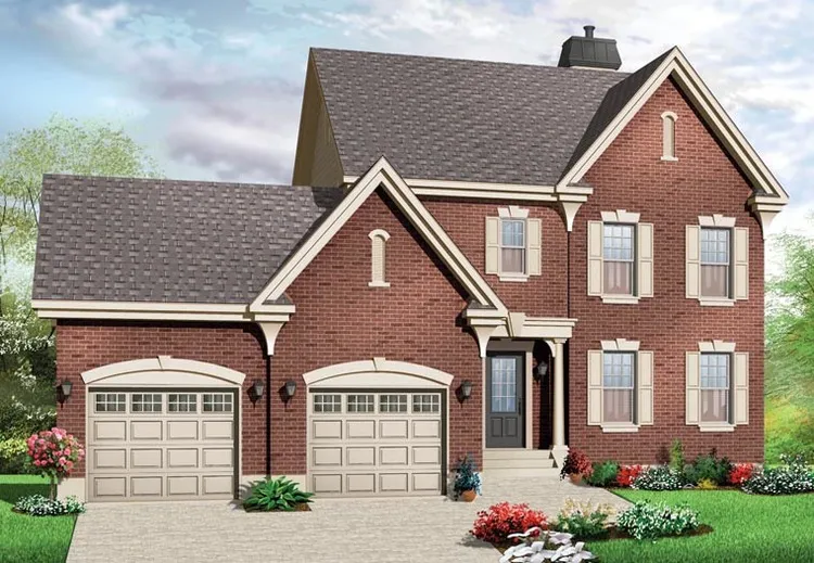 Full Rendering for House Plan #144286