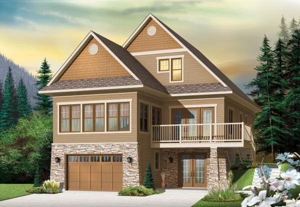 Full Rendering for House Plan #146191