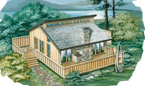 Full Rendering for House Plan #512000