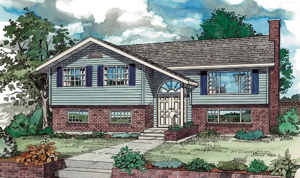 Full Rendering for House Plan #515600