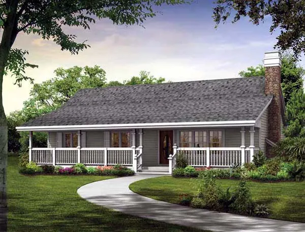 Full Rendering for House Plan #512700