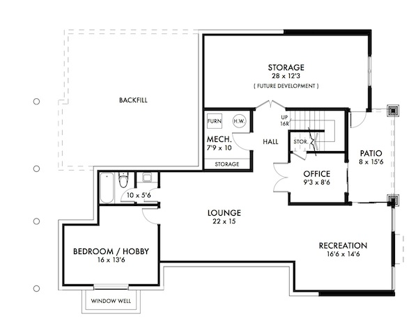 Basement Plan for House Plan #596161
