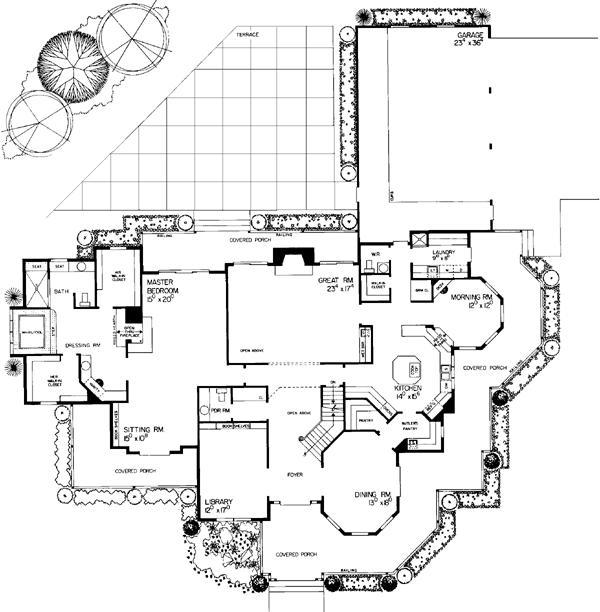 Main Floor Plan for House Plan #523592