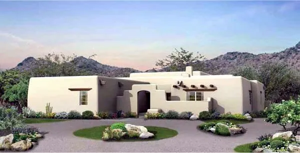 Full Rendering for House Plan #521343