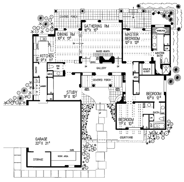 Main Floor Plan for House Plan #521343