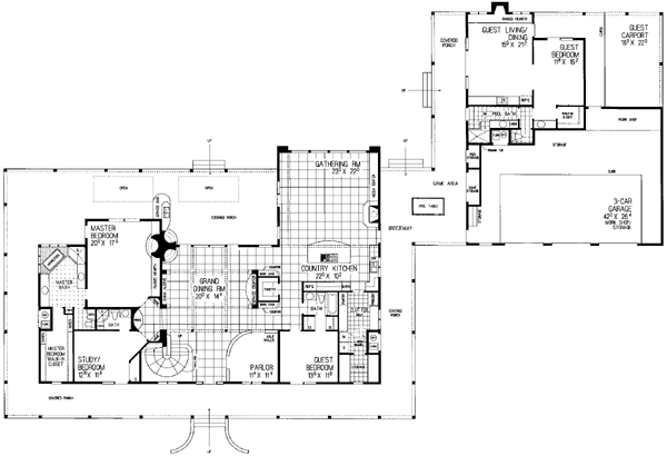 Main Floor Plan for House Plan #521743