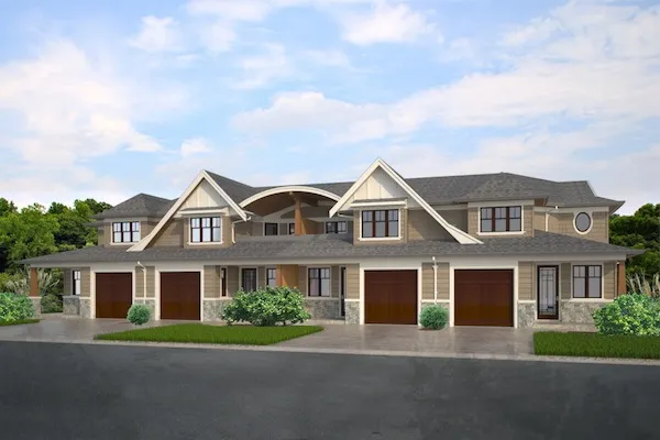 Full Rendering for House Plan #594009