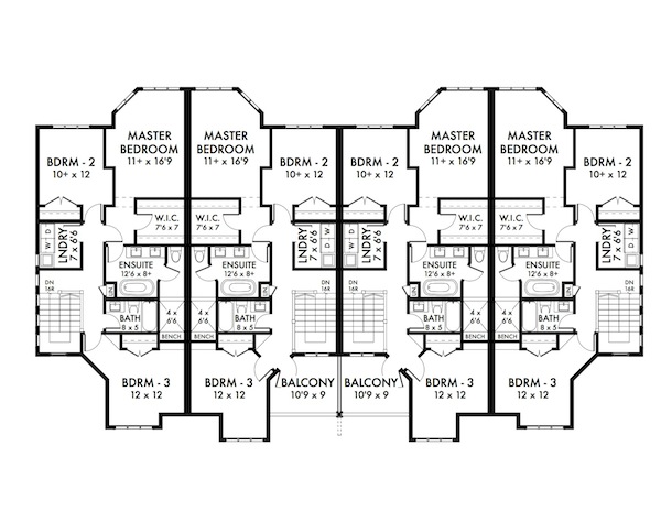 Second Floor Plan for House Plan #594009