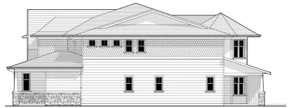 Right Elevation for House Plan #594009