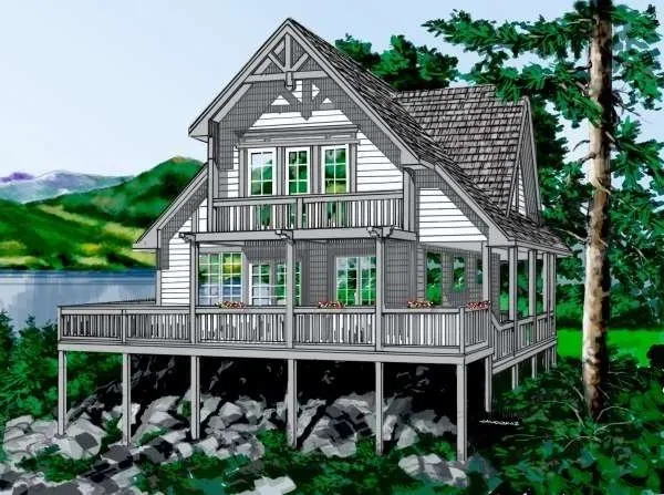 Full Rendering for House Plan #260732