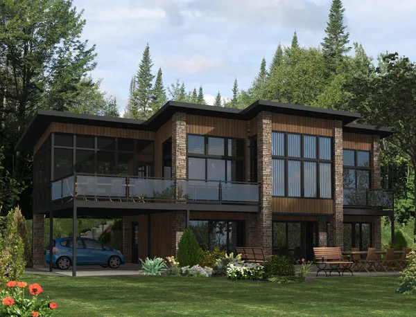 Full Rendering for House Plan #420187
