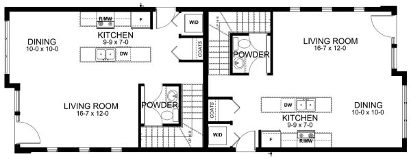 Main Floor Plan for House Plan #195361
