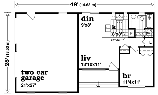 Main Floor Plan for House Plan #510230