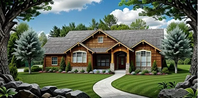 Full Rendering for House Plan #359061