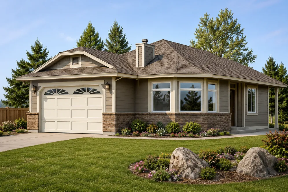 Full Rendering for House Plan #200282