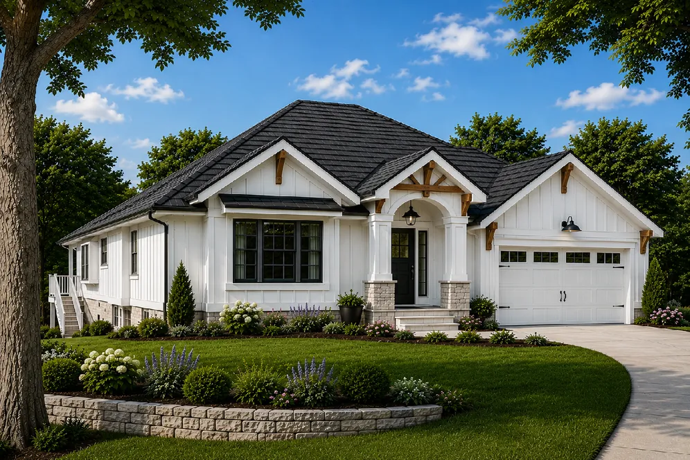 Full Rendering for House Plan #101604