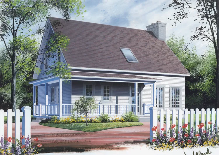 Full Rendering for House Plan #141752