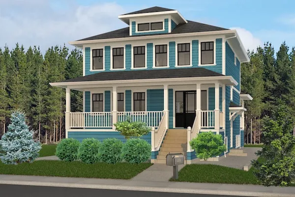 Full Rendering for House Plan #591512