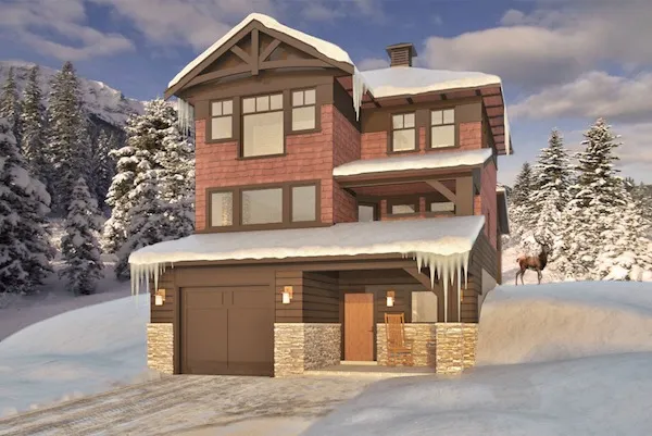 Full Rendering for House Plan #594291
